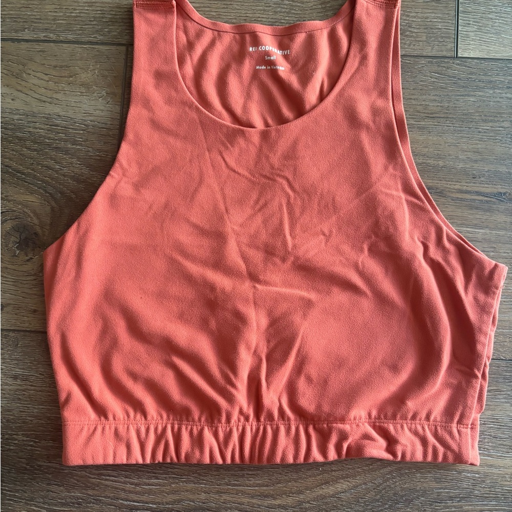REI Co-op Orange Cropped Athletic Tank